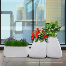 Factory Outlet Customized Standing Design Round Fiberglass Planter for Decoration